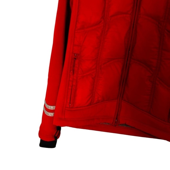 Canada Goose Women's Hybridge Hoodie- Down Filled Polartec Jacket- Red- Small - Picture 7 of 15